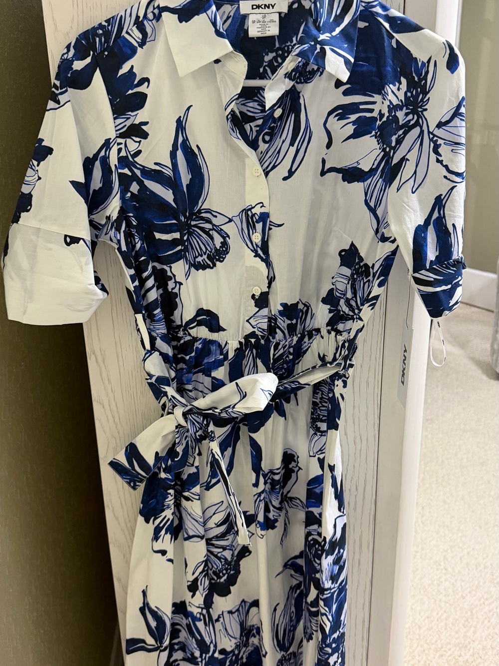 DKNY Blue Floral Dress